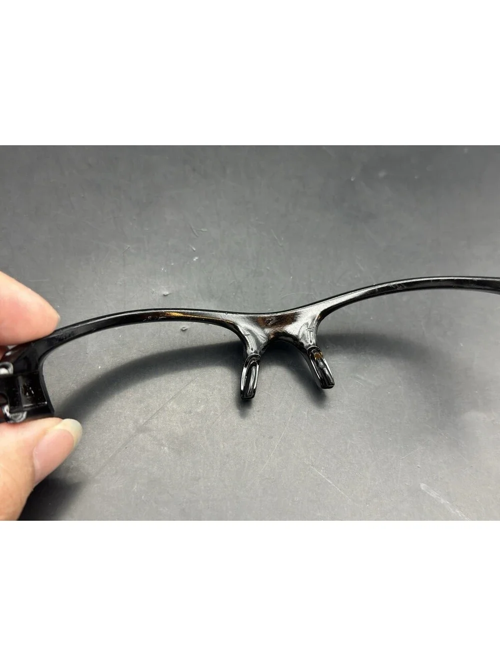 Oakley Flak Jacket Polished Black Front/Orbital